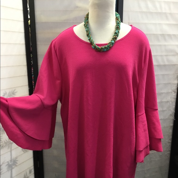 Lane Bryant tier bells sleeve top - Picture 2 of 7